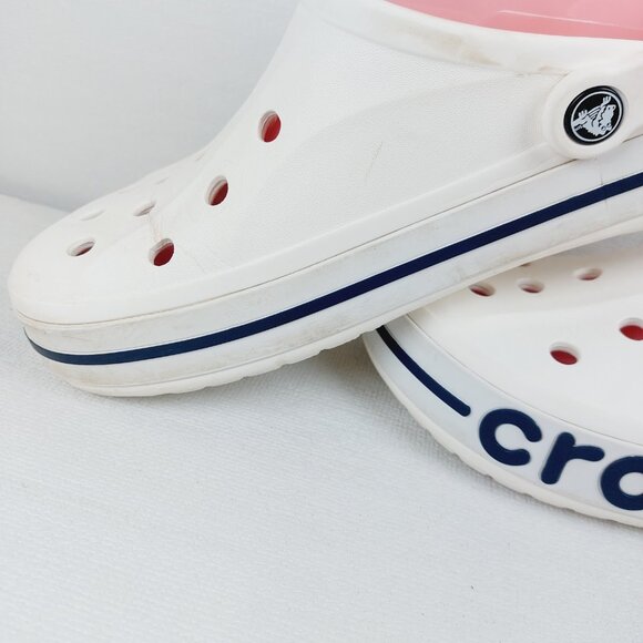 Crocs Men\'s Black White Bayaband Adjustable Slip-On Casual Clogs Size 10 main image 7